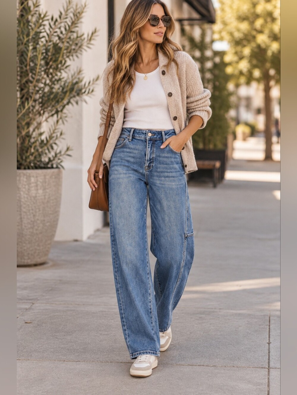 RISEN HR Slouchy Baggy Jeans Stretch Relaxed Cottagecore Modern Various NEW - Picture 1 of 8
